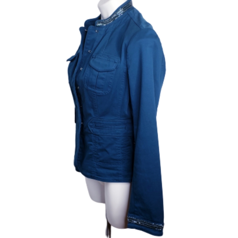 Inc. Jacket with  stretch. Beading accents